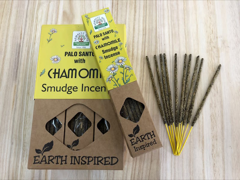 Incienso Orgánico Camomila Palo Santo Orkay 25 gr